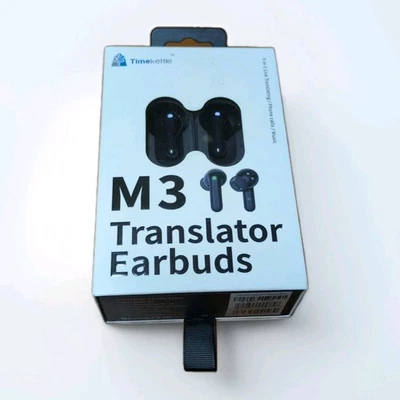 ​Timekettle M3 Language Translator Earbuds - Two-Way Translator Device - Black - Image 1 of 4