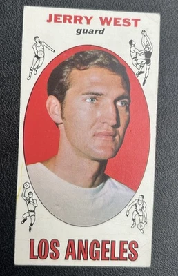 1969 Topps Basketball #90 Jerry West Los Angeles Lakers HOF Crease - Image 1 of 3