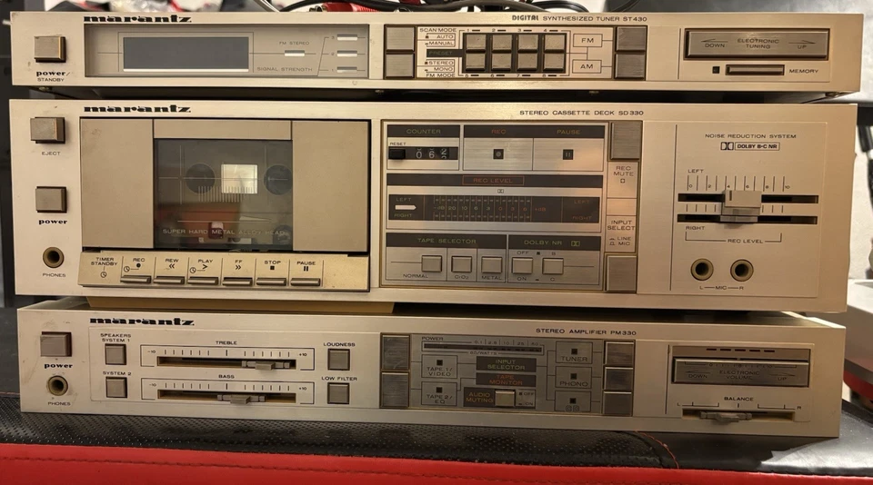 Marantz HiFi, Verstärker PM330, Tuner ST 430, Kassettendeck SD330, Teildefekt - Bild 1 von 1