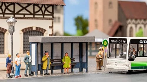 Noch 14390 HO Scale Bus Stop - Laser-Cut Minis - Laser-Cut Kit - Image 1 of 1