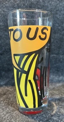 Vaso de leche Ritzenhoff vintage años 90 con diseño de arte pop estilo cómic por Erró Foto 1 de 4