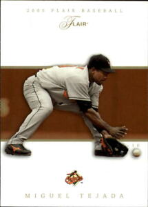 2005 Flair Baltimore Orioles Baseball Card #34 Miguel Tejada