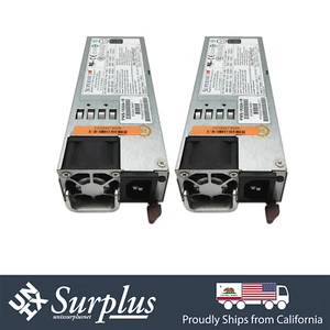 2x Supermicro PWS-1K02A-1R 1000W PSU 1U 80 Plus Platinum Hot Swap Power Supply - Picture 1 of 5