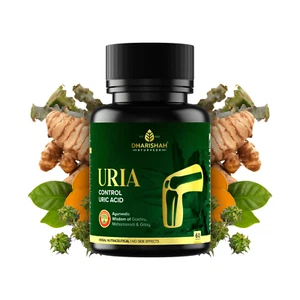  Dharishah Ayurveda Uria 60 Capsules Control uric Acid And maintain your Health  - Picture 1 of 4