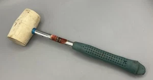 Vtg 14.7oz Oxwall White Rubber Round Mallet #6074 Made in Japan - Picture 1 of 11