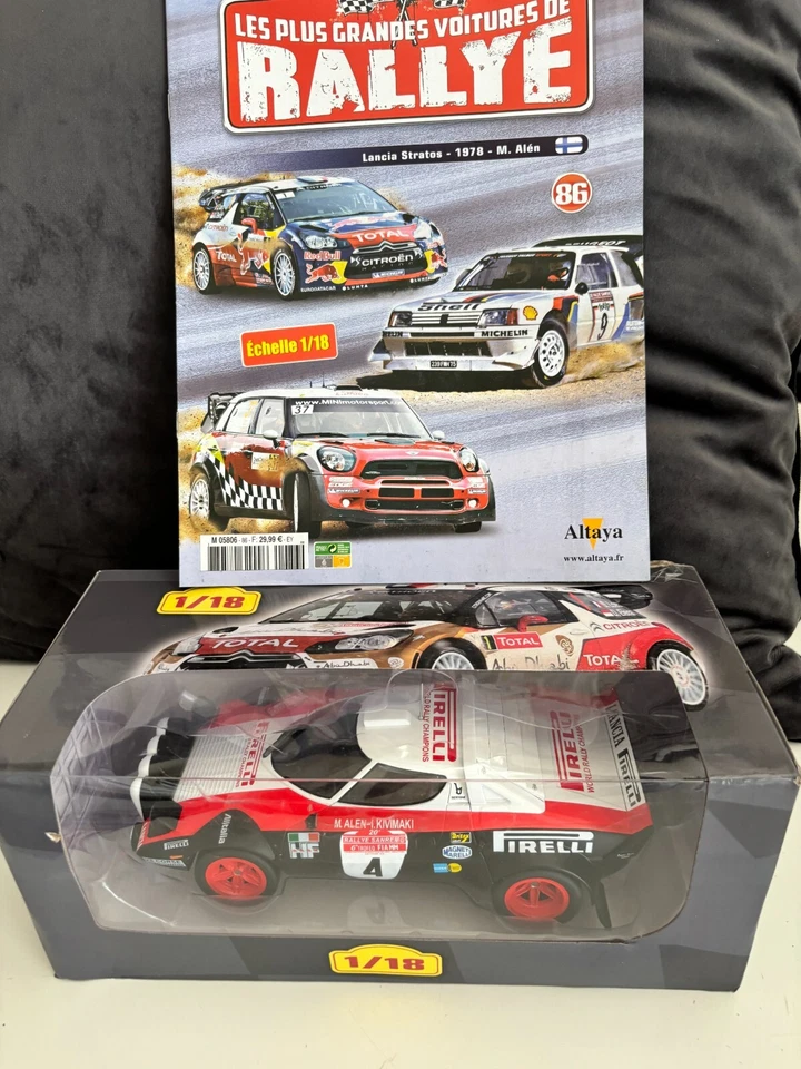 Altaya 1/18 - les plus grandes voitures de rallye n°86 - lancia stratos M. alen - Photo 1/3