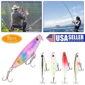 5PCS Lot 45mm 1.9g Floating Fishing Lures Swimbait Wobbler Bait Tackle - Picture 1 of 11