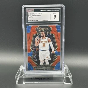 Jalen Brunson #122 2022-23 Panini Select Red Wave (Mint 9 CGC) Knicks All-Star - Picture 1 of 3