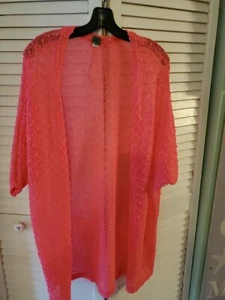 Neon Top Pink Mermaid Cover Up Sz Large♡♡ - Picture 1 of 4