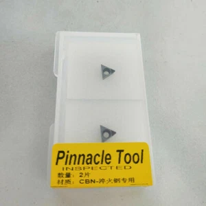 2pcs TPGT080204 CBN Quenching/superhard material processing - Picture 1 of 3