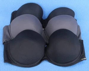 Calvin Klein Underwire Padded Push Up Strapless Bra Bundle Lot Size 34C #C8606 - Picture 1 of 4