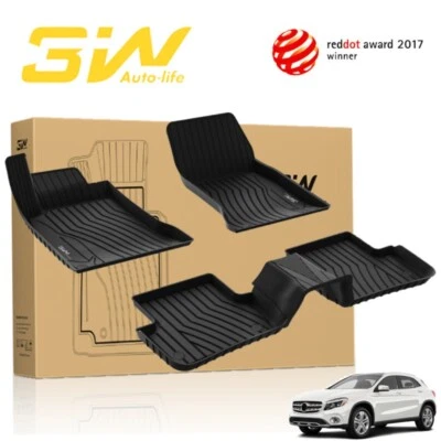 3W TPE Floor Mats for Mercedes Benz GLA 2015-2020 Custom Fit All Weather Liner - Imagem 1 de 4