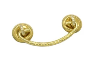 Furniture Drawer Pull Antique Style Victorian Bail Pull Cabinet Pull 3" Brass - Picture 1 of 3