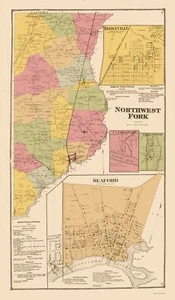 City Map - Northwest Fork Bridgeville Seaford Delaware - Beers 1868 - 23x39 - Picture 1 of 20
