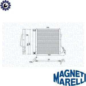 CONDENSER AIR CONDITIONING 350203810000 FOR SMART CABRIO CITY-COUPE FORTWO 0.6L - Picture 1 of 6