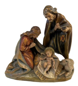 Vintage Oswald Demetz Deur Hand Carved & Painted Italian Nativity Crèche RARE!!! - Picture 1 of 23