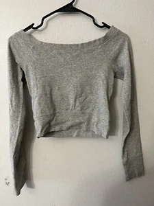 Abercrombie kids girls sweater Size Small Gray Cross Back - Picture 1 of 5
