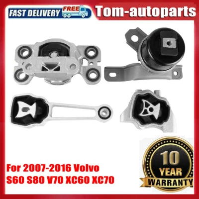 Montaje de puntal de par de transmisión de motor de 4 piezas para Volvo S60 S80 V70 XC60 XC70 2007-2016 Foto 1 de 4