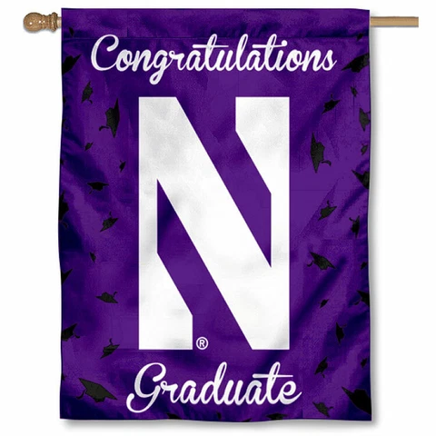 Northwestern University Graduation Gift Decorative Flag Cover