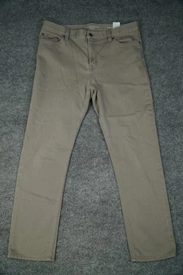 Pantalones de mezclilla elásticos calce ceñido Banana Republic para hombre 34x30 gris viajero Foto 1 de 4