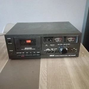 Akai Model CS-702D II Cassette Stereo Tape Deck (1977-79) Black Noir Japan Made - Photo 1/9