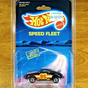 Hot Wheels Speed Fleet Porsche P-911 Turbo Black BW Blackwall Malaysia 1982 911 - Picture 1 of 3