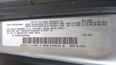 AC Condenser Fits 05-09 LEGACY 3668389 - Image 1 of 4