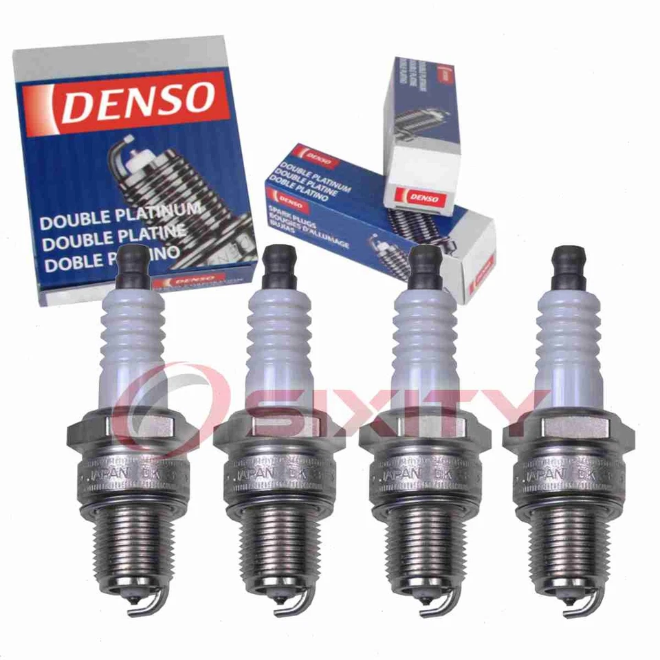 4 платиновые свечи зажигания Denso с длительным сроком службы для Mazda B2200 1990-1993 годов выпуска 2,2 л L4 qq - Изображение 1 из 4