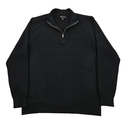 Suéter International Concepts Para Hombre XL Negro Jet Acanalado Manga Larga Lujoso Foto 1 de 4