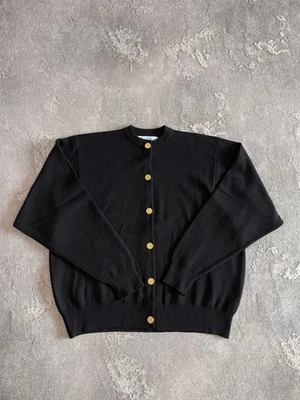 Cárdigan De Colección Ballantyne Lana Merino Dorado Abotonado Mujer Talla 48 Hecho en Escocia Foto 1 de 4