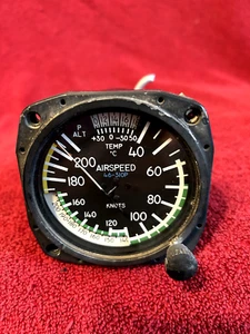 UNITED INSTRUMENTS TRUE AIRSPEED INDICATOR P/N 8125 CODE B535 CORE - Picture 1 of 8