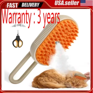 Cat Steam Brush Steamy Dog Brush 3 in 1 Electric Spray Massage Pet Grooming USA - Picture 1 of 15