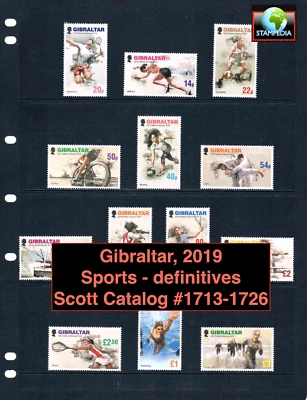 Valor Scott de $34,00 - 2019 Gibraltar Sports Definitives Europe CV MNH NH UMM Foto 1 de 4