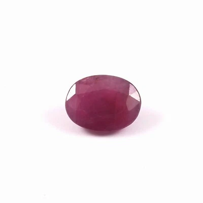 AAA Quality Natural Certified Mozambique Ruby Loose Oval Gemstone Cut 3.65 Ct - Image 1 of 4