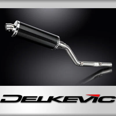 Suzuki DRZ400E DR-Z400E 2000-2009 Kit de silenciador de escape de carbono ovalado deslizable de 14" Foto 1 de 4