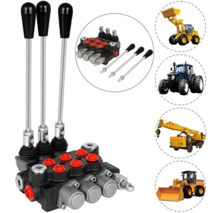 3 Schieber Hydraulik Wegeventil 11 GPM 3600 PSI für Gabelstapler Lader - Bild 1 von 9