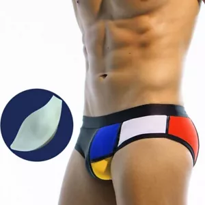 Costume da Bagno uomo Pad Push up sexy Up Mare Piscina Multicolor - Foto 1 di 12