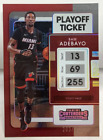 Bam Adebayo 2021-22 Panini Contenders #43 Playoff Ticket #D 203/249 - Miami Heat