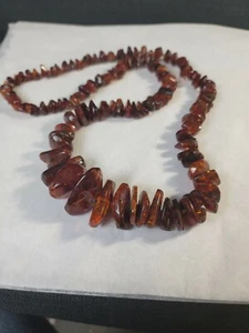 Vintage Baltic Amber Hand Knotted Graduated Necklace - Picture 1 of 11