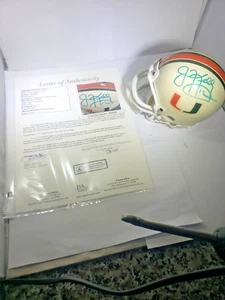 JIM KELLY SIGNIERT MINI U MIAMI HELM LOA COA JSA - Bild 1 von 10