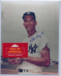 Got Yogi Berra Fired! Phil Harmonica Incident Linz Signed Yankees 8X10 Photo COA - Picture 1 of 9