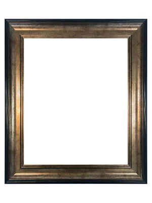 Scandi Black & Gold Picture Photo Frames, Available In 36 Sizes - Image 1 of 4