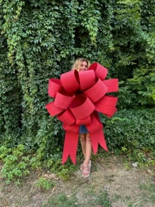 Fiocco regalo gigante grande decorativo confezione regalo decorazioni festa matrimonio festa - Foto 1 di 2