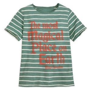 Walt Disney World Magic Kingdom Striped Jersey T-Shirt Boys by Junk Food Size XL - Picture 1 of 2