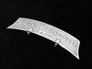 Fit For The Model Royal Enfield Embossed Front Mudguard Number Plate Alloy - Picture 1 of 4