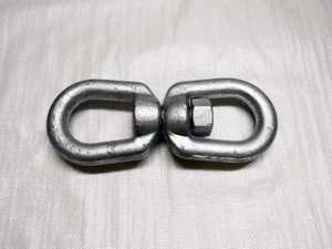 6MM Galvanised Regular Swivel - 1/4" Mooring Boat Swivel Marine Anchor Inch Galv - Picture 1 of 2