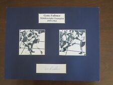Gene Fullmer & Sugar Ray Robinson for MiddleWeight Title & Fullmer's autograph  