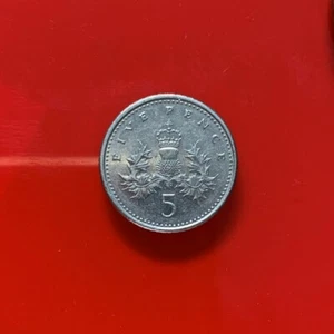 Münze Five 5 Pence 1996 Great Britain Großbritannien - Bild 1 von 2