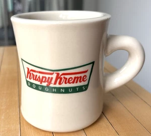 Vintage Krispy Kreme Donuts Kaffeebecher Tasse schwere Keramik Restaurant Diner Stil - Bild 1 von 7