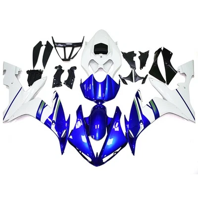 ABS Plastic Blue White Fairing Kit For Yamaha YZF R1 2004-2006 YZF-R1 Bodywork - Image 1 of 4